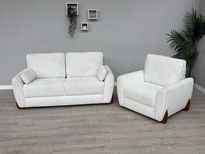 DFS Elana Fabric 3 Seater Sofa and Armchair Set RRP £1298