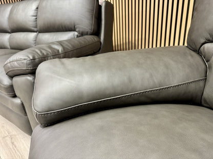 DFS Brooker Leather 3+3 Seater Static Sofa Set  - RRP £3790