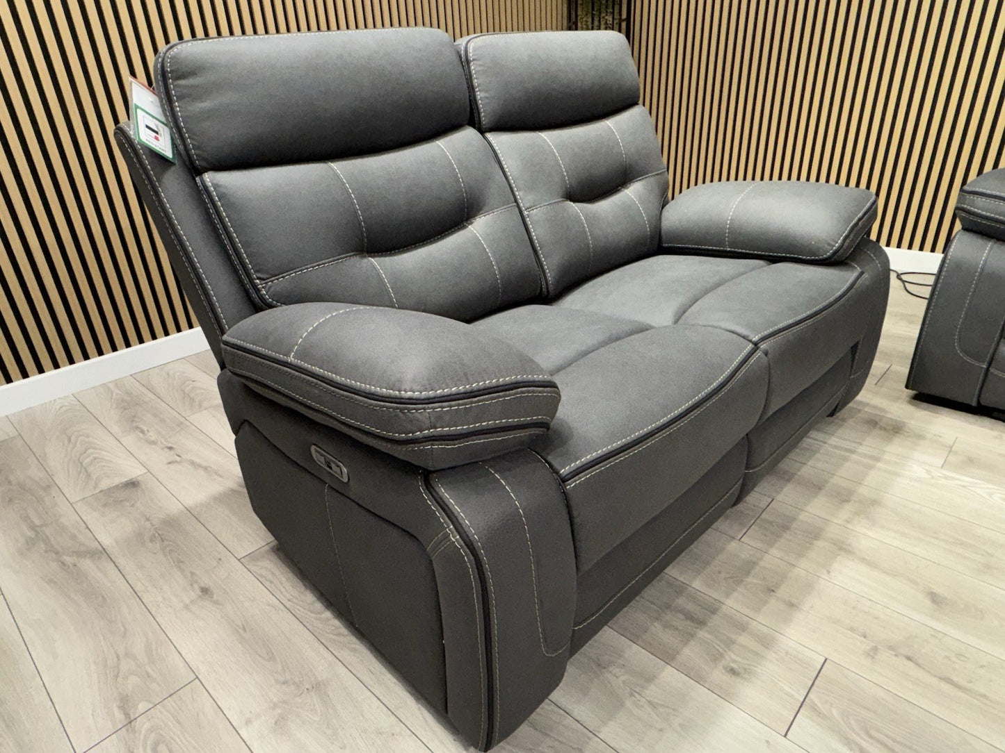 DFS Eiger Style Fabric 3+2 Seater Power Sofa Set RRP £2788