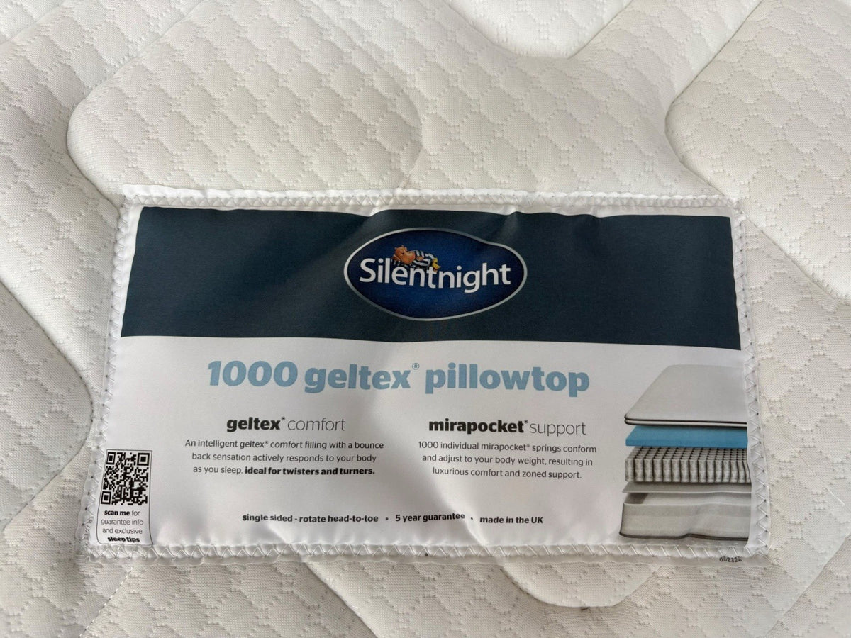 Silentnight 1000 Pocket Geltex Pillowtop 4ft 6 Double Mattress - RRP £699
