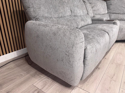 SOHO Fabric Modular 2 Corner 2 Console Sofa Set, Power Recliners - RRP £2,995