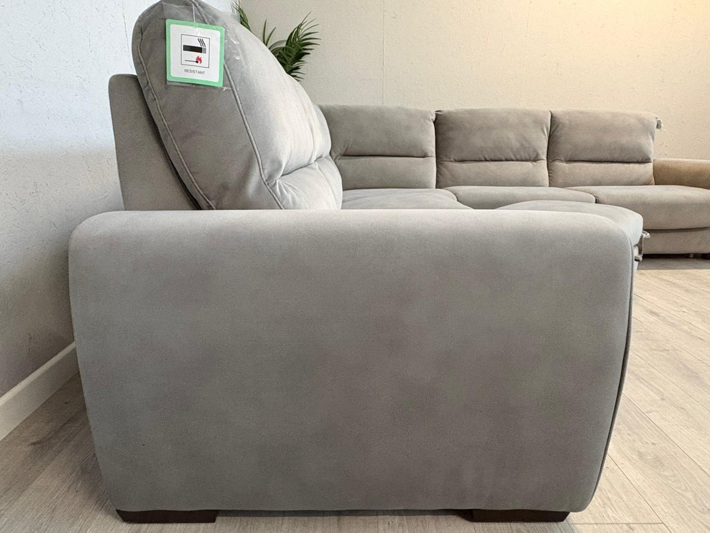 Furniture Village FLEX Fabric Large RHF Corner Sofa Bed + Footstool - RRP £3,390