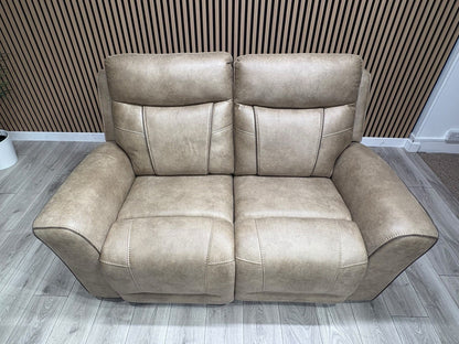 DFS 3 Seater + 2 Seater Fabric Power Recliner Sofa Set - RRP £3698
