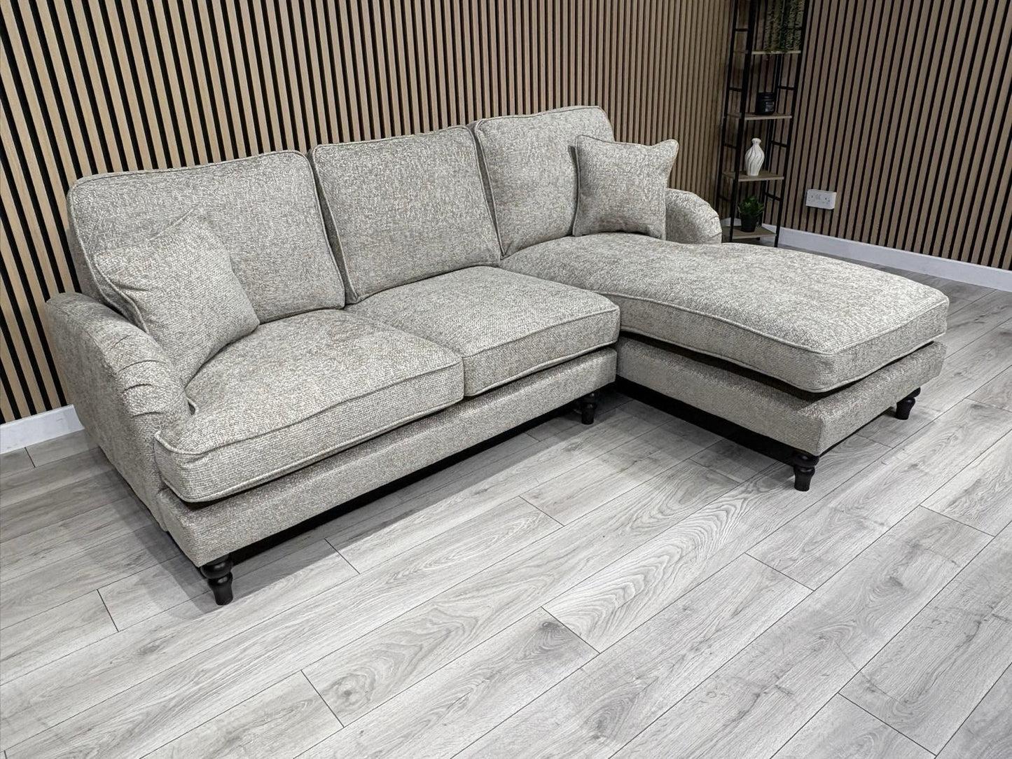 Laura Ashley LYNDEN Style Fabric 3 Seater RHF Chaise Corner Sofa - RRP £2625