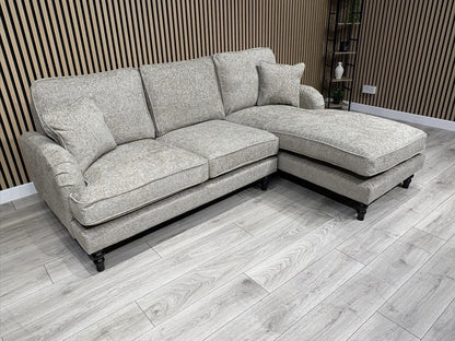 Laura Ashley LYNDEN Style Fabric 3 Seater RHF Chaise Corner Sofa - RRP £2625