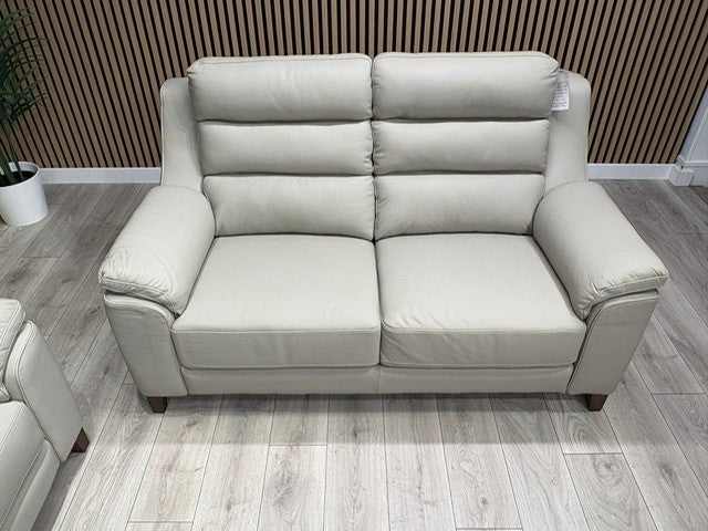 John Lewis Sample BELLA Leather Sofa, Pearl - Different Combinations Available