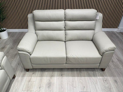 John Lewis Sample BELLA Leather Sofa, Pearl - Different Combinations Available