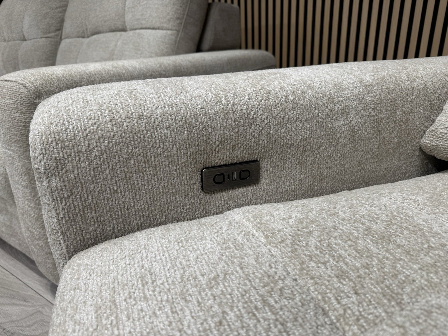 DFS Una 3 Seater Sofa + Love Chair Power Slider Set RRP £2398
