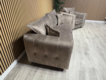 DFS - CHERISHED Style 3 Seater Sofa + Armchair Set, Formal Back - RRP £2,198
