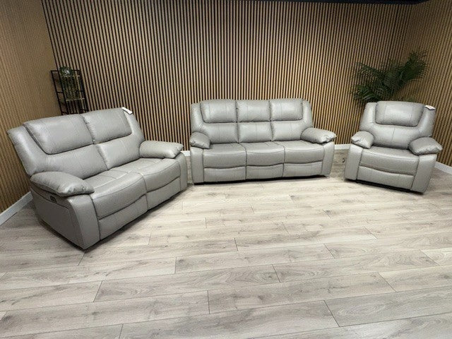 KNOLE Grey Leather Power Recliner Sofa/Chair - Different Combinations Available