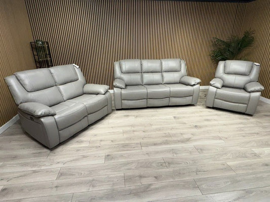 KNOLE Grey Leather Power Recliner Sofa/Chair - Different Combinations Available