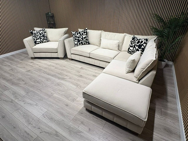 F.V Mariah Style Corner Sofa & Love Chair - Different Combinations Available