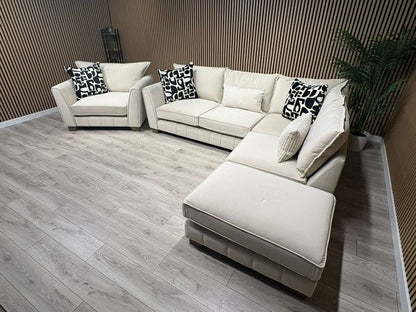 F.V Mariah Style Corner Sofa & Love Chair - Different Combinations Available