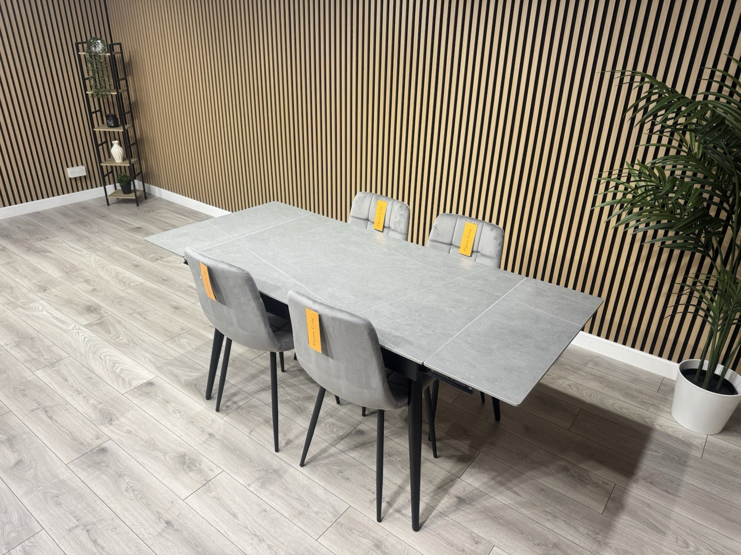 NEXT Sample - VERONA Marble Effect Extending Dining Table + 4 x Chairs RRP £1799