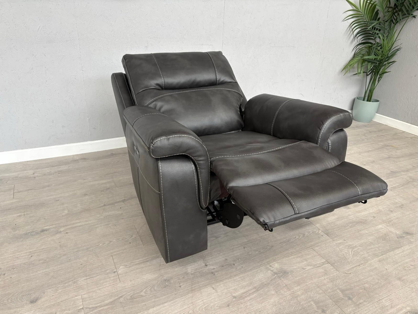 DFS Evander Faux Leather Power Recliner Armchair - RRP £899