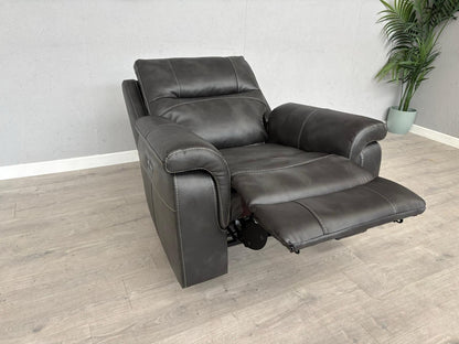 DFS Evander Faux Leather Power Recliner Armchair - RRP £899