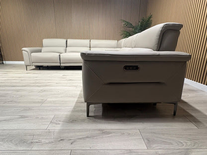Sofology Sample San Antonio Leather Power Recliner Corner + Console - RRP £4695