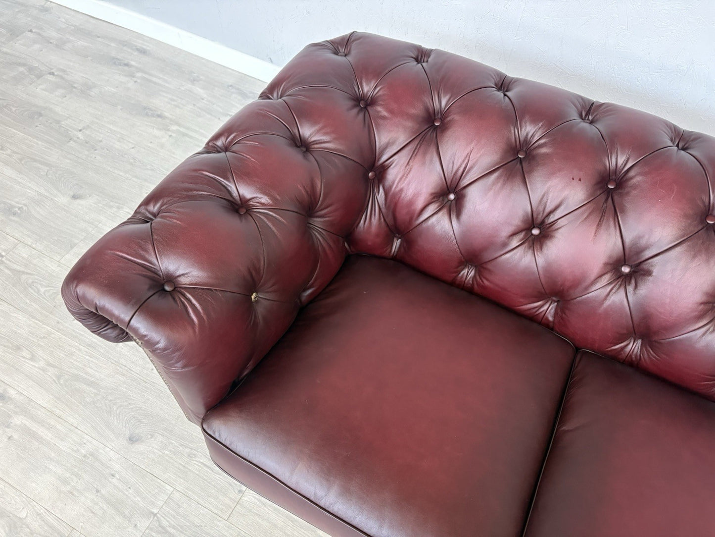 F.V. At The Helm Shackleton Leather Chesterfield 4 Seater Sofa - RRP £2,895