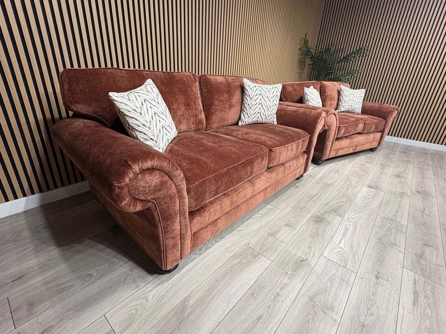 New BLENHEIM Fabric 3 Seater + 2 Seater Sofa Set - RRP £2990