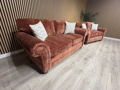 New BLENHEIM Fabric 3 Seater + 2 Seater Sofa Set - RRP £2990