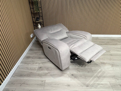 DFS - EXCALIBUR Fabric Power Recliner Armchair - RRP £1,299