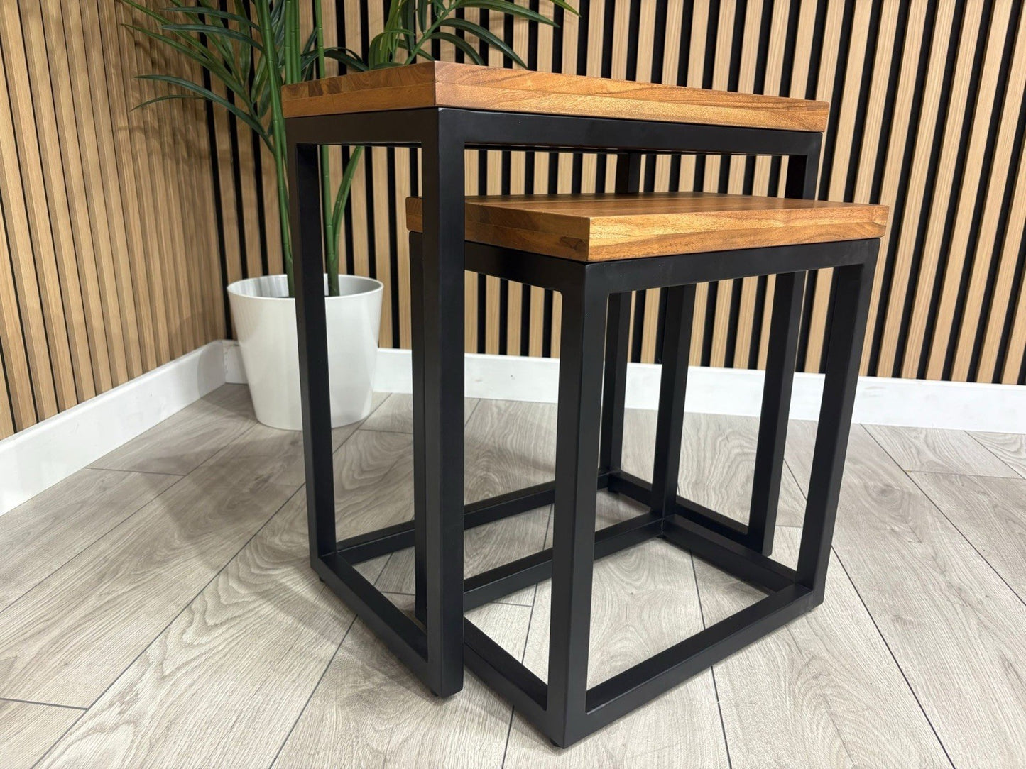 NEXT Sample - New Bronx nest of two tables - RRP: £269
