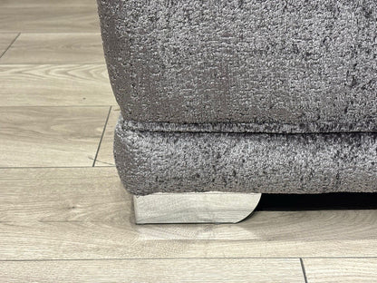 Deluxe Fabric Open End Chaise Corner Sofa + Footstool - RRP £2799