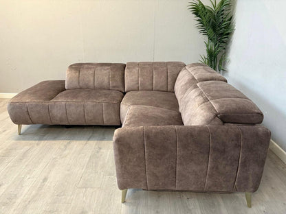 DFS Lidia Right Hand Facing Open Chaise Power Recliner Corner Sofa - RRP £1899