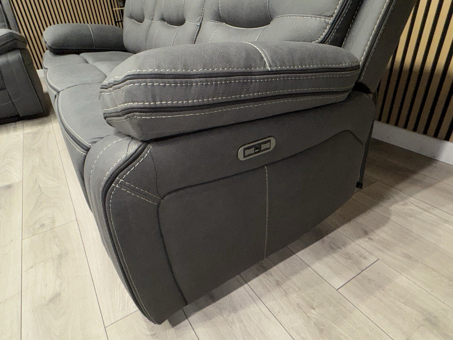 DFS Eiger Style Fabric 3+2 Seater Power Sofa Set RRP £2788
