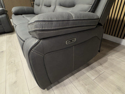 DFS Eiger Style Fabric 3+2 Seater Power Sofa Set RRP £2788