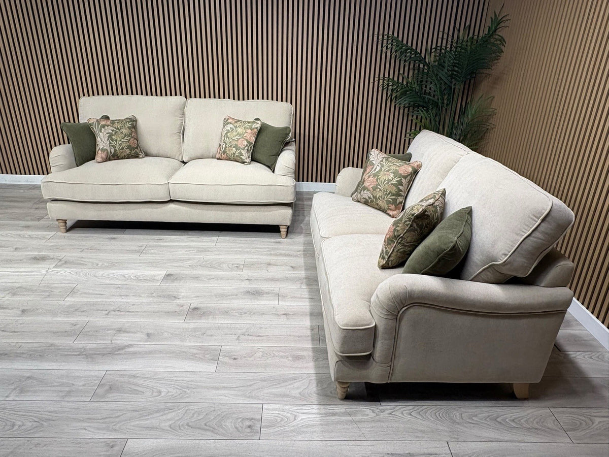Laura Ashley HERITAGE Style Fabric 3 Seater + 2 Seater Sofa Set - RRP £3,500