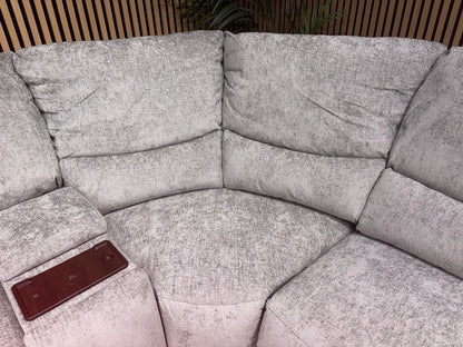 SOHO Fabric Modular 2 Corner 2 Console Sofa Set, Power Recliners - RRP £2,995