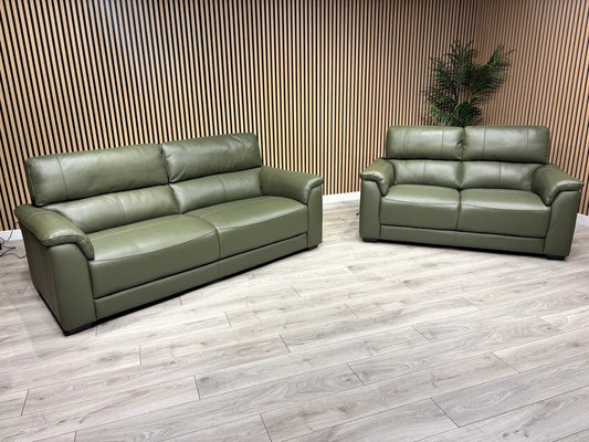 Furniture Village Cozee Style Premium Leather 3 + 2 Seater Sofa Set - RRP £2,730