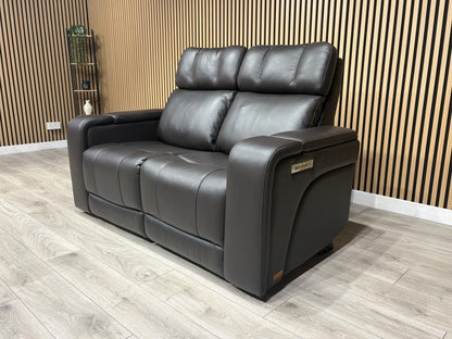 SCS Adstock Leather 2 Seater Power Recliner Sofa RRP £2699 (Read Description)