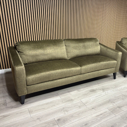 John Lewis BAILEY Style Fabric 3 Seater Sofa, Olive - RRP £1990