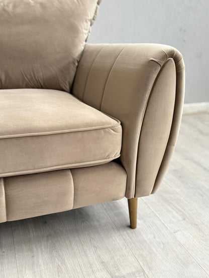Sofology - GABRIELLE Style Fabric 2 Corner 2 Sofa, Latte - RRP £2,599
