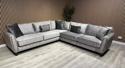 DFS - Cherished Fabric Corner Sofa, Formal Back - RRP: 2399