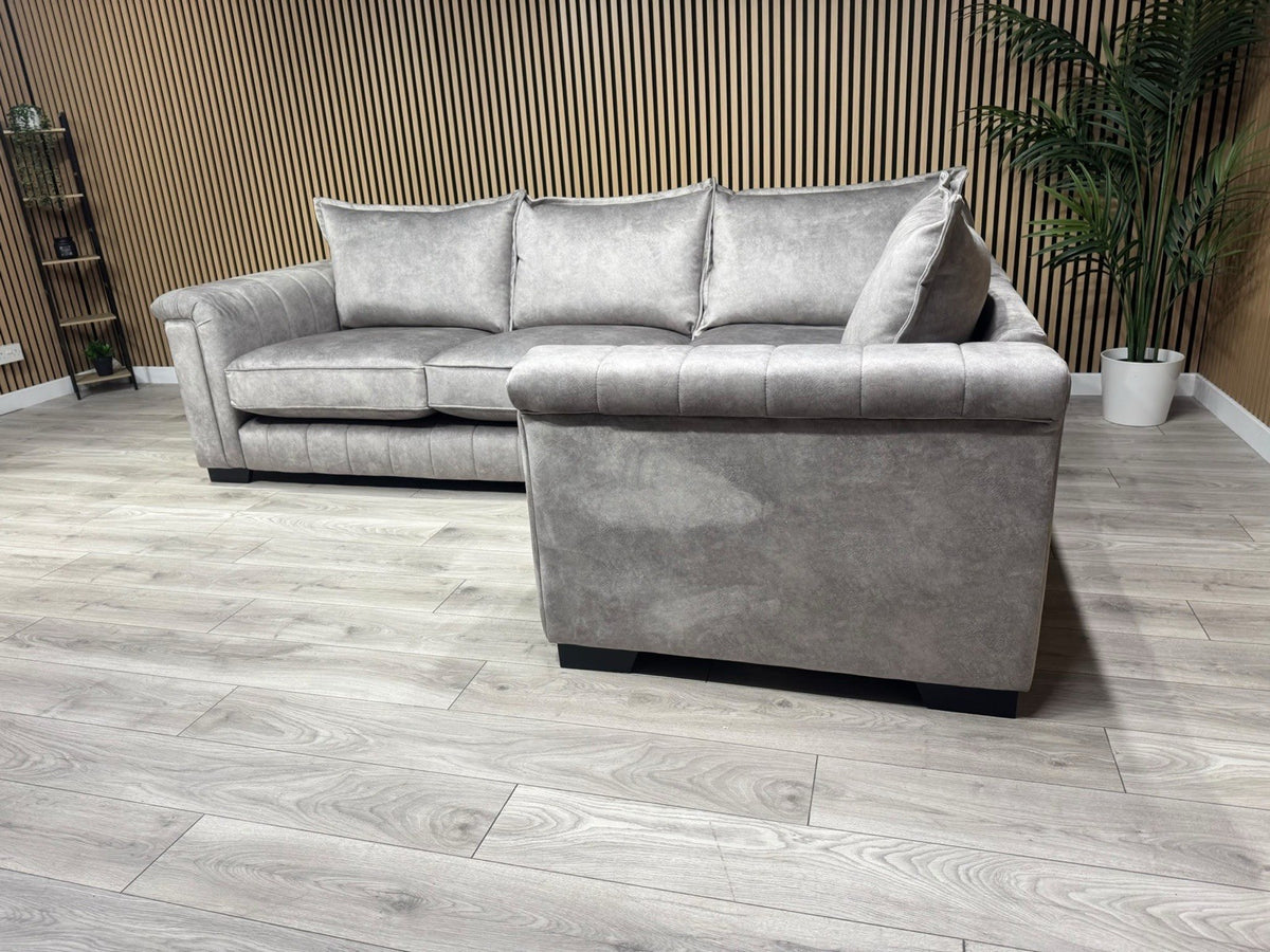 DFS DOLCIE Formal Back Fabric 3 Corner 1 Sofa - RRP £2,359