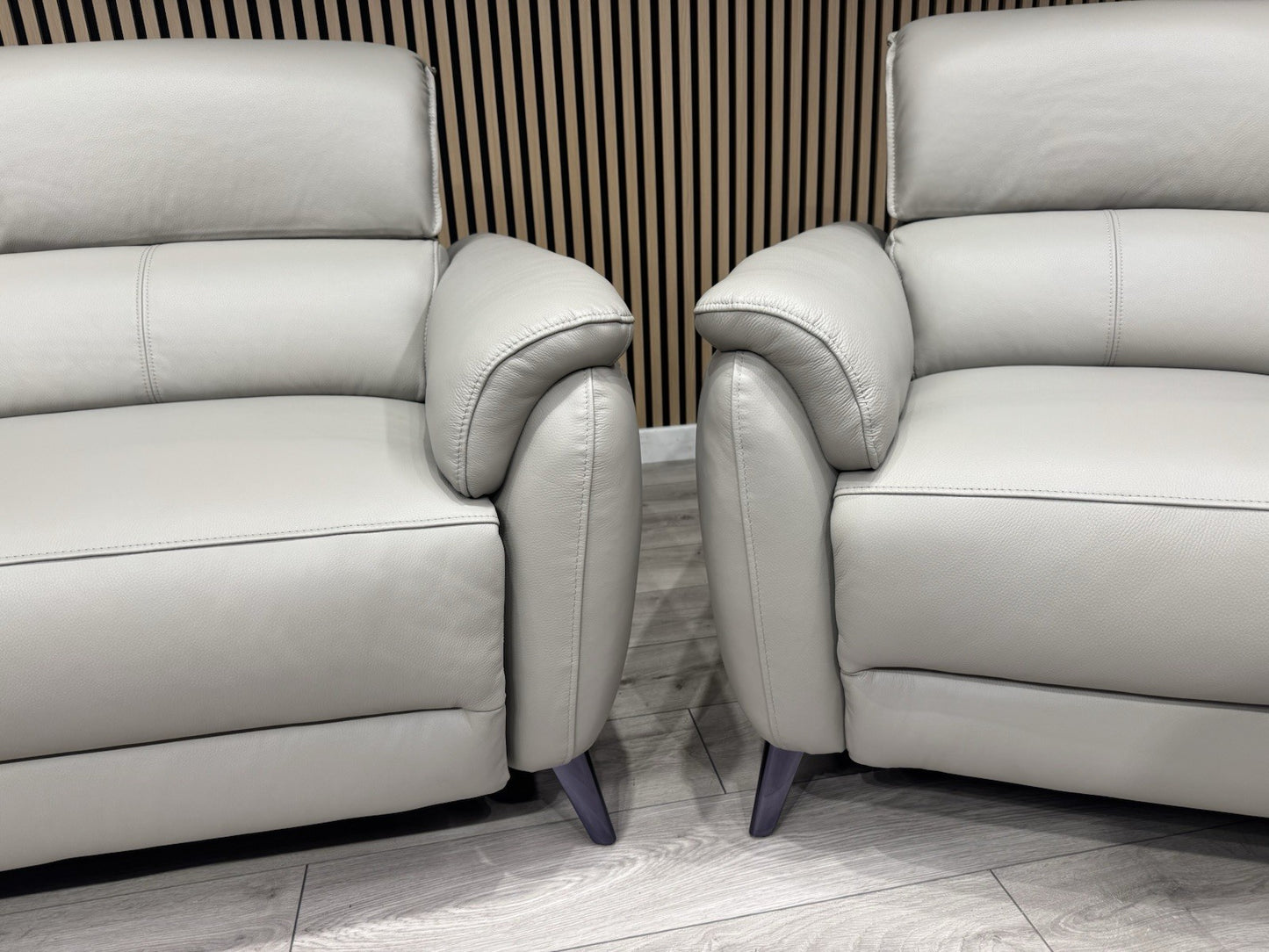 Furniture Village JUDE Style Leather 3 + 2 Seater Power Sofa Set - RRP £4,690