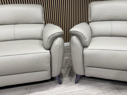 Furniture Village JUDE Style Leather 3 + 2 Seater Power Sofa Set - RRP £4,690
