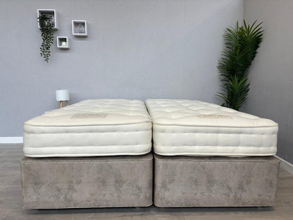 Hypnos Luxurious Earth 02 6ft Superking Mattress Zip and Link, Medium RRP £3,299
