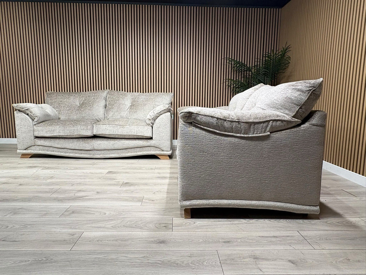 Oak Furnitureland RAVELLO Style Fabric 3 + 2 Seater Sofa Set - RRP £2,798