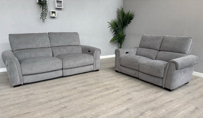 Furniture Village NIXON Fabric 3+2 Seater Power Recliner Sofa Set - RRP £2,290