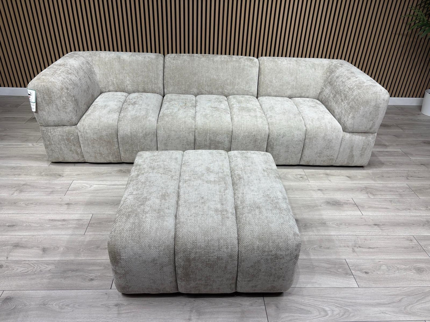 Taskers KIRWIN Large Fabric 3 Seater Sofa + Footstool - RRP £2,999