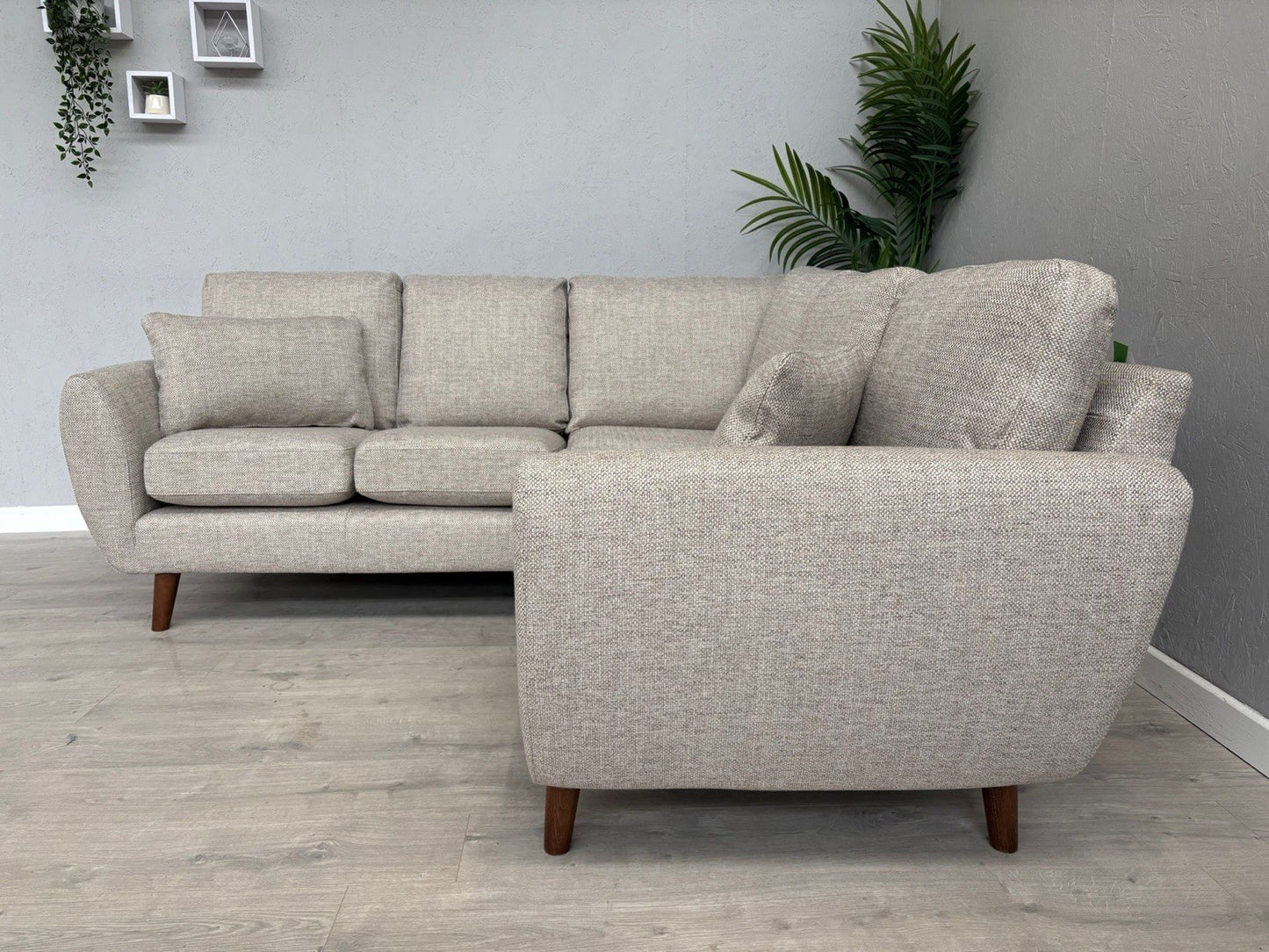 NEXT - WILSON Fabric Small Corner Sofa ( 2 Corner 2 ) Mid Natural - RRP £1,550
