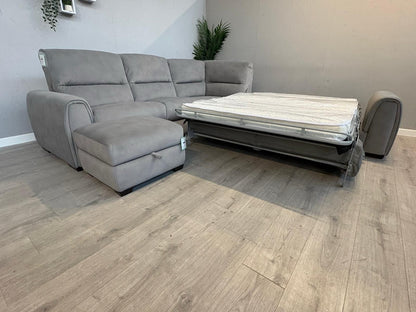 Furniture Village FLEX Fabric Large RHF Corner Sofa Bed + Footstool - RRP £3,390
