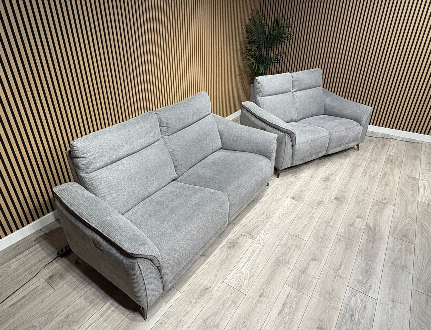 Vicenza Fabric Power Recliner 3 + 2 Seater Sofa Set - RRP £3599