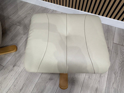 Relaxed Swivel Recliner Chair + Footstool RRP £1099