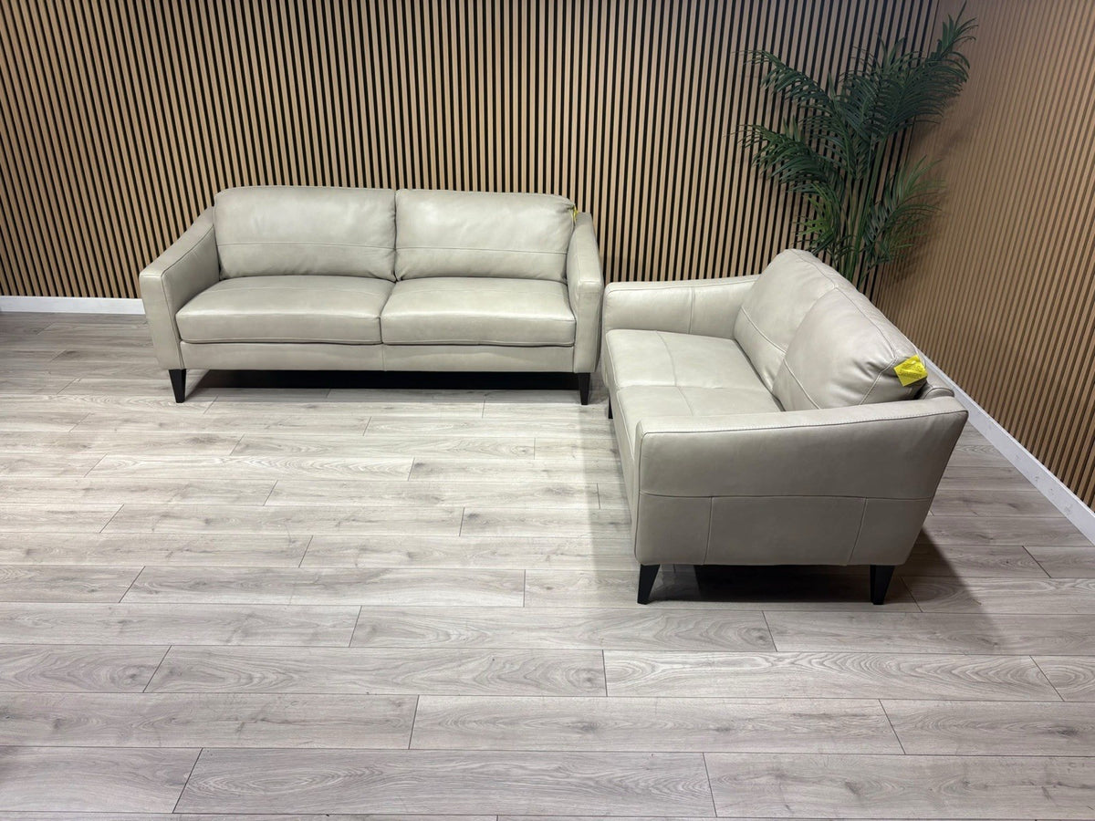John Lewis BAILEY Style 3 Seater + 2 Seater Leather Sofa Set RRP £3978