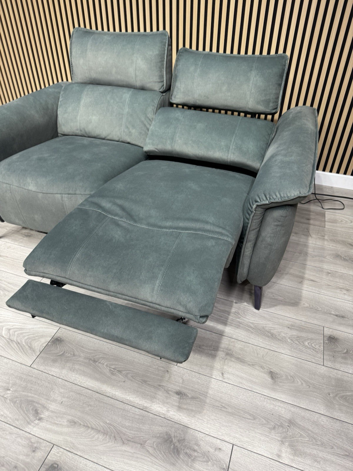 Furniture Village JUDE Fabric 2 Seater Power Recliner Sofa, Fern - RRP £1,895